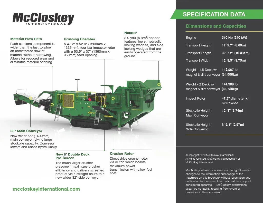 2024 MCCLOSKEY I54V3HD 